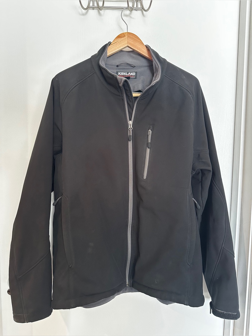 Kirkland black polar fleece lined jacket